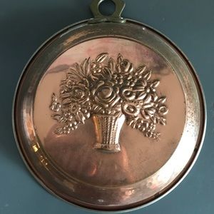 Vintage Hammered Copper Baking Mold